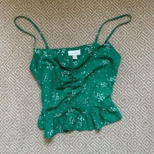 Top shop green tank